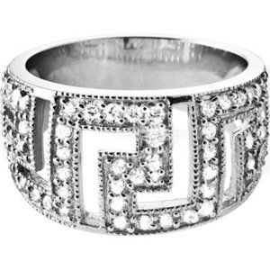 COPY - Pure .925 Sterling Silver Ring with Sparkling CZ Stones